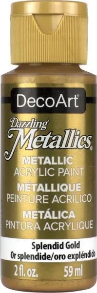 DecoArt Dazzling Metallics Acrylic Paint 59ml - Splendid Gold