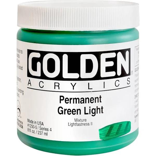 Golden Heavy Body Acrylic 237ml Permanent Green Light