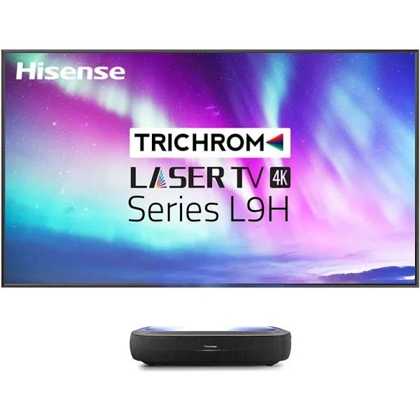 Hisense 120L9HSET 120 Inch Trichroma 4K Smart Laser TV, Black