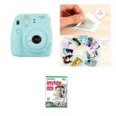 Fujifilm Instax Mini 9 Ice Blue Instant Camera + Film 8 11 12 Fuji