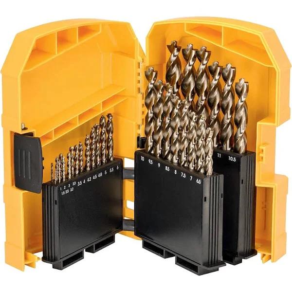 DeWalt DT4957-QZ Extreme HSS Co Metal Drill Bit Set 29-Piece Diameter 1-13 mm in Plastic Case