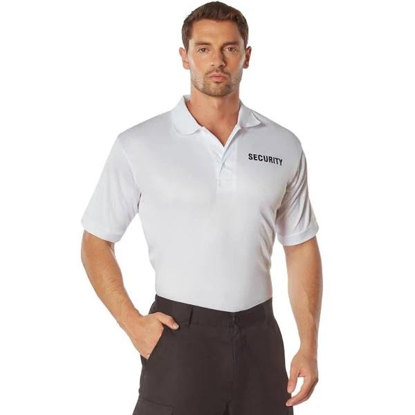 Rothco Moisture Wicking Security Polo Shirt Large / Black