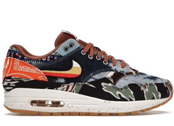 Nike Concepts x Air Max 1 SP 'Heavy' Sneakers | Multicolor | Men's Size 11.5