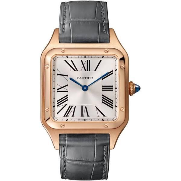 Cartier - Santos-Dumont Watch - Watch Pink gold/Gold/Leather