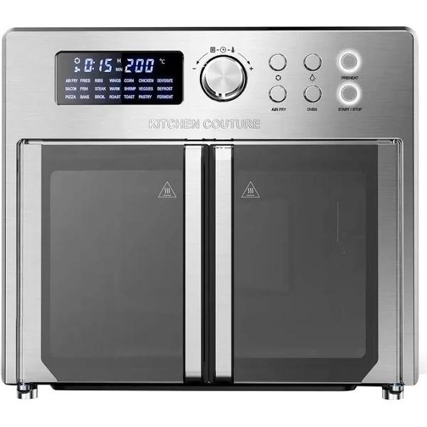 Kitchen Couture 25 Litre Air Fryer Oven French Door Multifunctional Silver