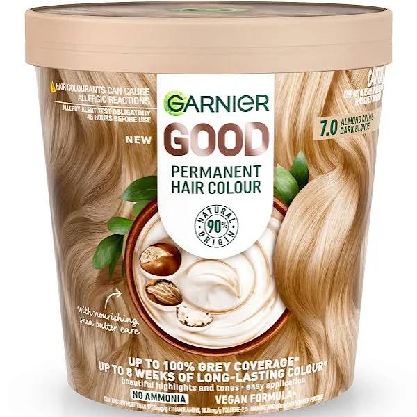 Garnier Good Permanent Hair Colour 7.0 almond Creme Dark Blonde