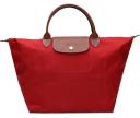 Longchamp Small Le Pliage Recycled Canvas Top Handle Bag Carrot