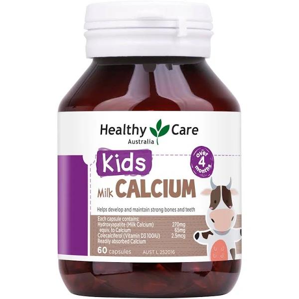 Healthy Care Kids Milk Calcium - 60 Capsules