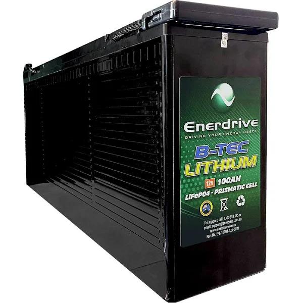 Enerdrive EPL-100BT-12V-SLIM B-TEC 100Ah 12V Lifepo4 Slim Case Battery