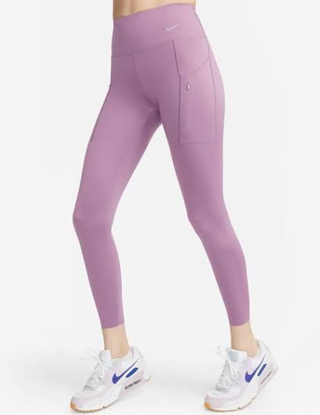 Nike Go Women's Firm-Support Mid-Rise 7/8 Leggings With Pockets - Purple