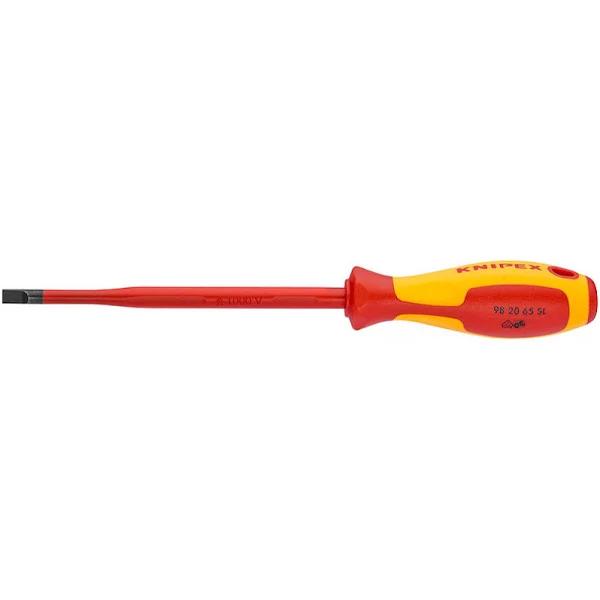 6.5mm Slotted Insulated Screwdriver (Slim) 982065SL by Knipex