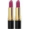 Revlon 2 x Super Lustrous Lipstick 4.2g - 657 | Fuchsia | Fusion