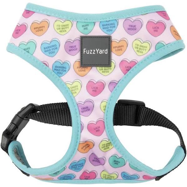 FuzzYard Candy Hearts Dog Harness - Small