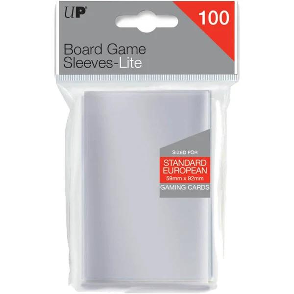 Ultra Pro Card Sleeve - Board Game Sleeve - Lite 59mm x 92mm Standard European