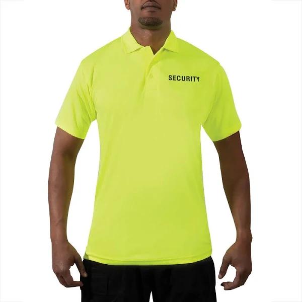 Milspec Moisture Wicking Security Polo Shirt Safety Green / 3XL