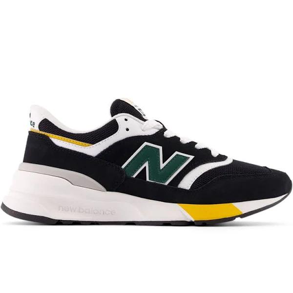 New Balance Unisex 997R Black/Nightwatch Green - Size 9