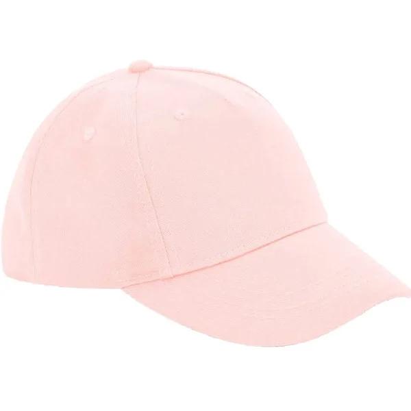 Beechfield 5 Panel Organic Cotton Baseball Cap Powder Pink One Size