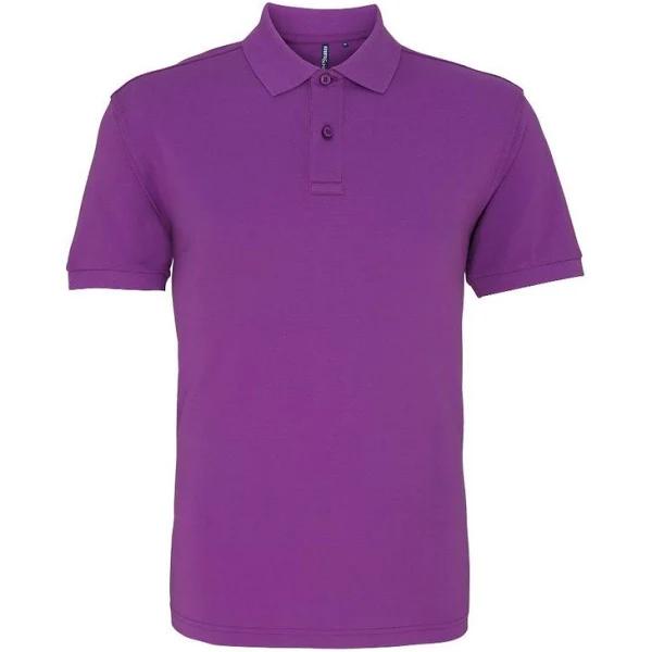 Asquith & Fox Mens Plain Short Sleeve Polo Shirt (Orchid) (3XL)