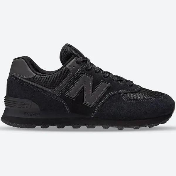 Men's Wide Fit New Balance ML574EVE Running Sneakers - Exclusive - Black, Black / 6.5 / 2E