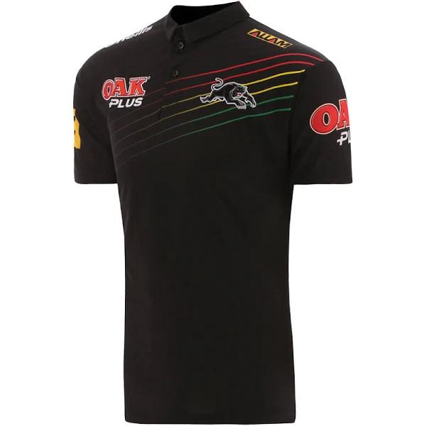 Penrith Panthers Mens 2023 Media Polo Black S