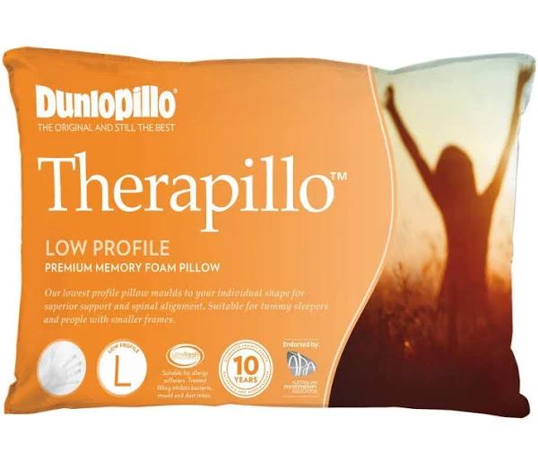 Dunlopillo Therapillo Low Profile Memory Foam Pillow