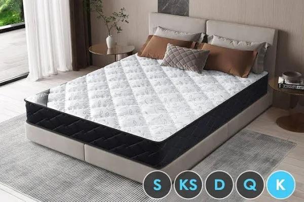 Starry Eucalypt Mattress King Size Tight Top Bonnell Spring 16cm Mylah