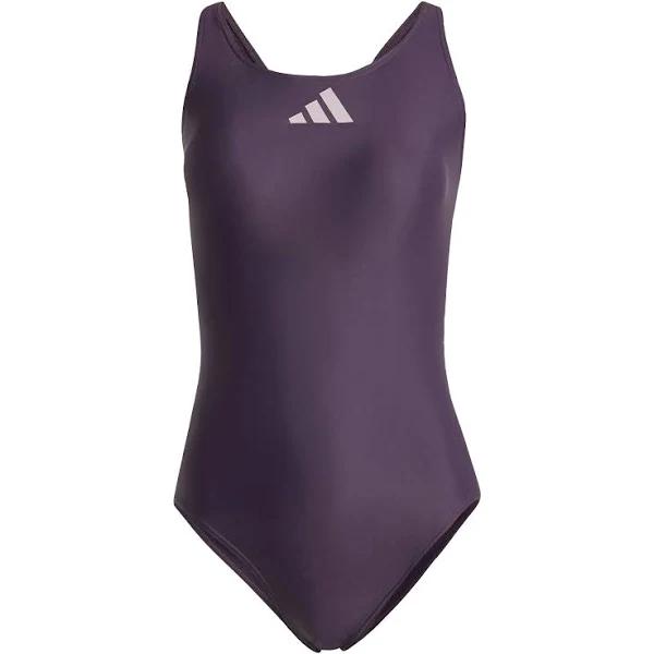 Adidas 3 Bar Logo Swimsuit Purple 34 Woman