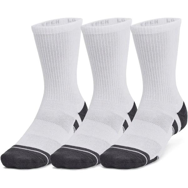 Under Armour Performance Tech Crew Socks (3 Pairs) XL / White