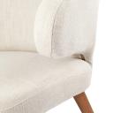 Harlow Black Dining Chair - Natural Linen