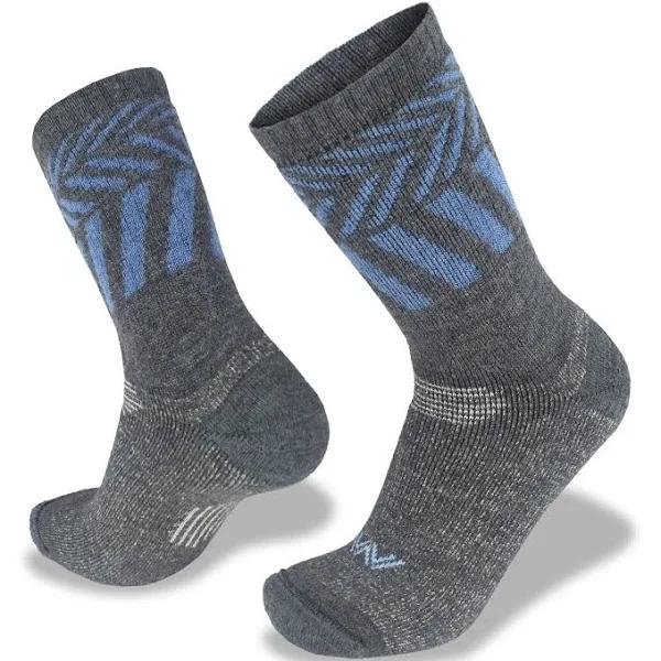 Wilderness Wear Overland Hiking Socks Medium / Charcoal/Nautique