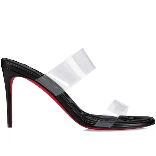 Christian Louboutin Just Loubi 85 Black PVC - Women Shoes