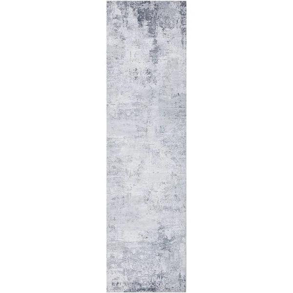 Illusions 156 Silver Runner Rug 300 x 80cm