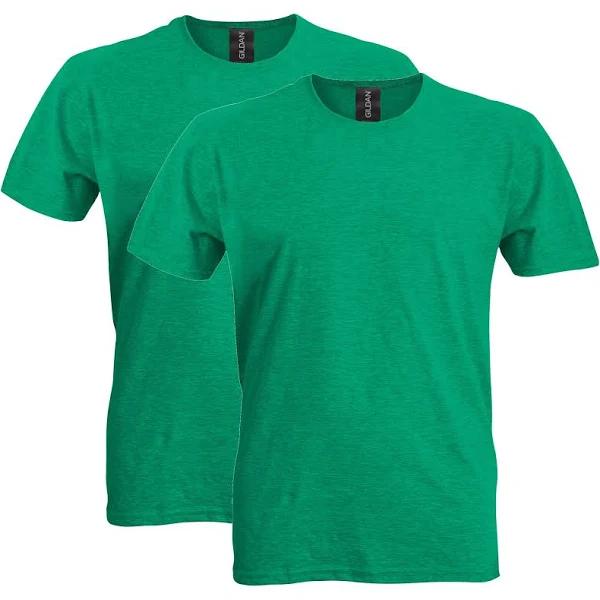 Gildan Mens G64000 Fitted Cotton T-Shirt, 2-Pack Short Sleeve Shirt