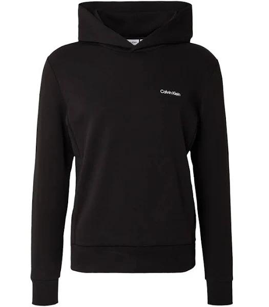 Calvin Klein Logo Hoodie - Black - S