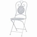 vidaXL - 3 Piece Bistro Set Steel - Greyish White