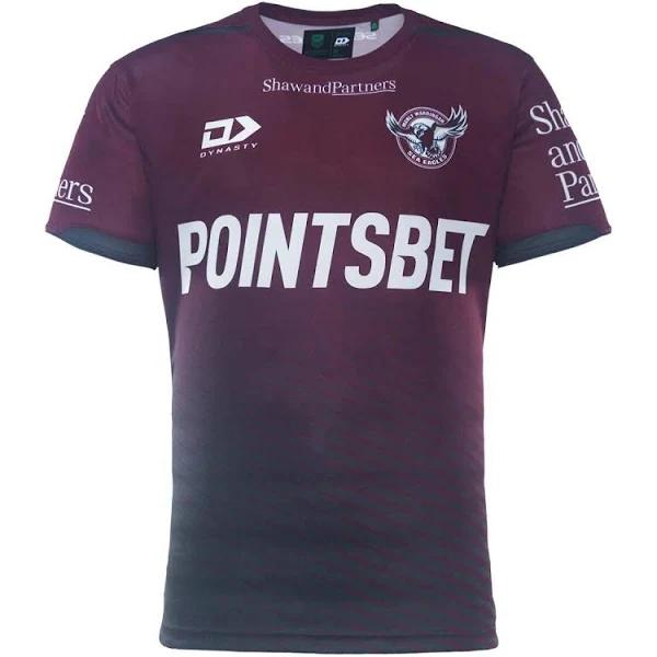 Manly Sea Eagles 2023 Training Tee. Mens. Maroon M