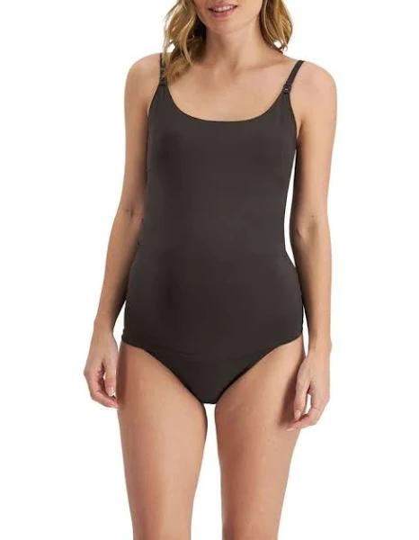 Bonds Bases Maternity Scoop Singlet in Dusted Black 10