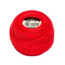 DMC Pearl Cotton Ball Size 8 87yd Bright Red