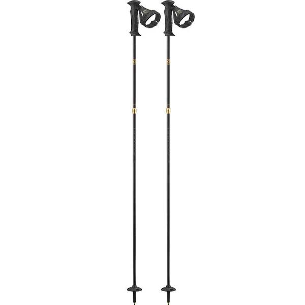 Salomon Element Carbon Ergo S3 Ski Poles - Black | Ski Poles