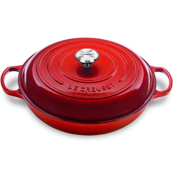 Le Creuset 5-Quart Signature Cast Iron Braiser - Cerise