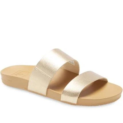 Reef Cushion Bounce Vista Flip Flops - Tan & Champagne