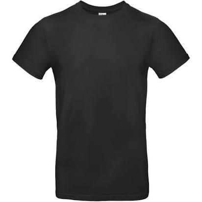 B&C Mens #E190 Tee Black 4XL