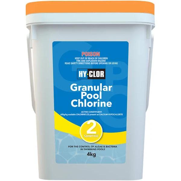 Hy-Clor 4kg Granular Pool Chlorine