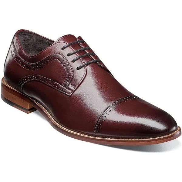 Men's Stacy Adams Dickinson Cap Toe Oxford - Burgundy - Size 8.5