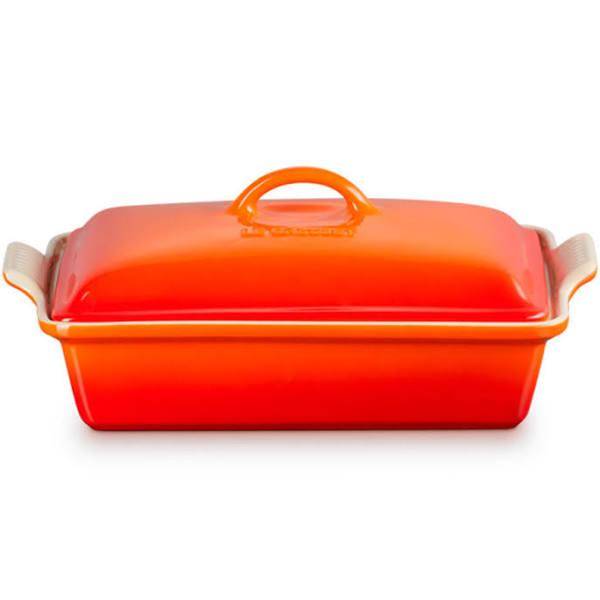 Le Creuset Heritage 3.8L Flame Covered Rectangular Dish