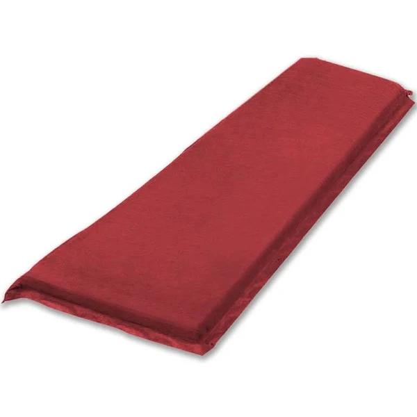 Bargene Self Inflating Mattress Sleeping Suede Mat Air Bed Camping Camp Hiking Joinable - Red