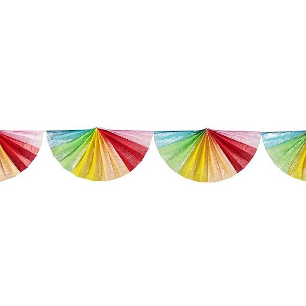 Kmart Rainbow Tissue Paper Fan Garland