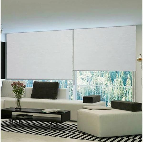 Pasadena Room Darkening Roller Blinds 220cm Drop Crystal