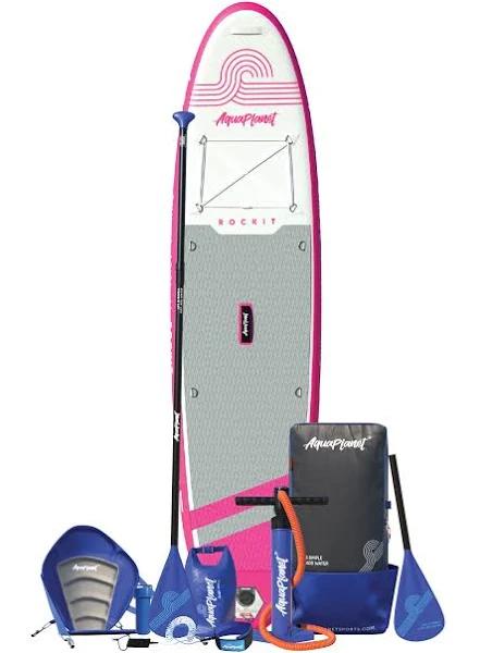 Aquaplanet Rockit 10’2" Inflatable Paddle Board/Kayak Package - Pink