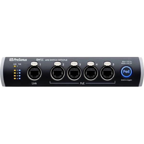 PreSonus SW5E 5-Port AVB Switch With PoE